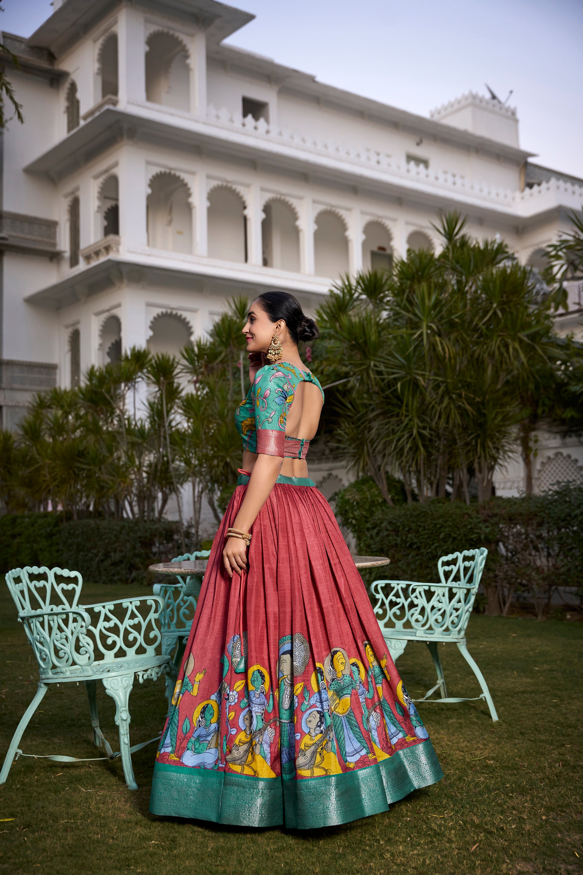 β¨ Festive Special Tussar Silk Lehenga β¨  Perfectly Blended for a Charming Look π